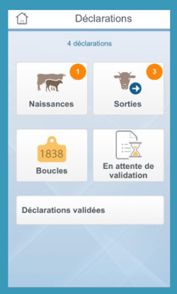 Déclaration de mouvement possible sans accès internet