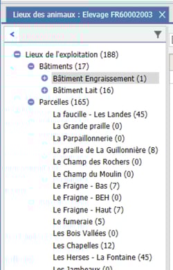  Gestion des lieux de votre suivi d'élevage