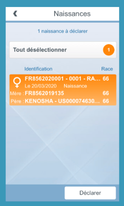 Déclaration de mouvement (naissance) possible de votre élevage sans accès internet
