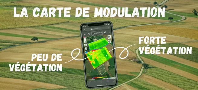 carte de modulation, agriculture de précision, precision