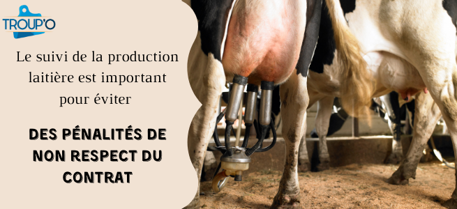 troup'o simple à utiliser, prévision de contrat lait, application de pénalités, cas de dépassement