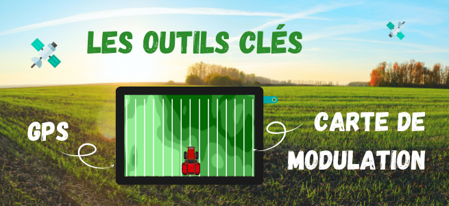gps, carte de modulation, carte de préconisation, secteur agricole