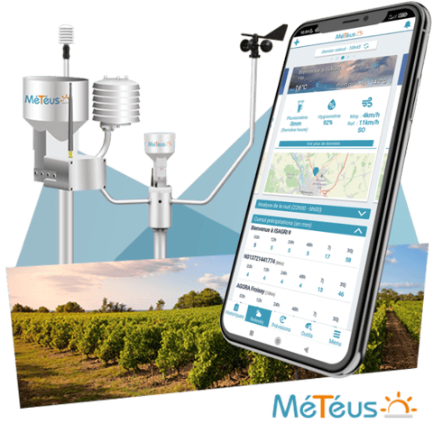 station meteo viticole et agricole gratuite pendant un mois