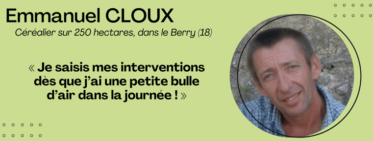 Je saisis mes interventions des que jai une petite bulle dair dans la journée avec le logiciel GEOFOLIA