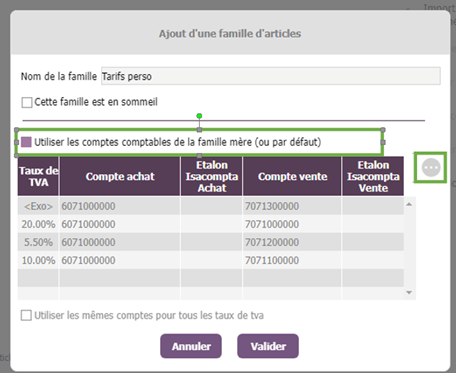 ROBBIN_famille_article_parametre_compte_comptable