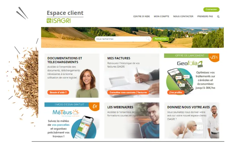 l'epace client permet de consulter le détail de votre compte et de trouver des actuces d'utilisation sur vos logiciels 